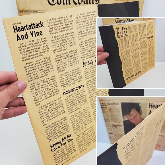 Tom Waits Heartattack and Vine Vinyl Record Promotional Copy 6E-295 Asylum 1980 - Picture 11 of 13